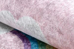 Dětský kusový koberec Junior 52063.802 Rainbow pink 160x220 cm