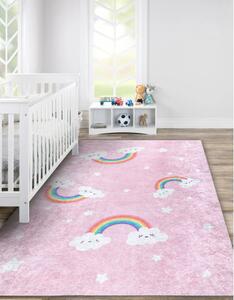 Dětský kusový koberec Junior 52063.802 Rainbow pink 120x170 cm