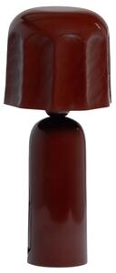 LÉTO -15% WOOOD Červená kovová stolní lampa Lumira