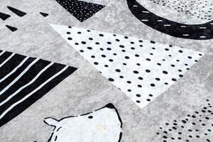 Dětský kusový koberec Junior 51974.802 Bears grey 120x170 cm