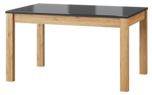 Szynaka Rozkládací jídelní stůl Kama II 40 136/210 cm dub Camargue/černý