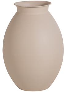 LÉTO -15% WOOOD Béžová kovová váza Caro 70 cm