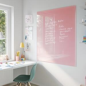 Růžová tělová skleněná magnetická tabule pro děti Smatab® - 100 x 65 cm