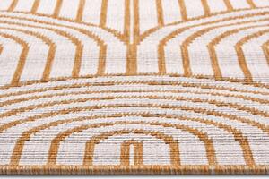 Kusový koberec Pangli 105849 Ochre – na ven i na doma 200x290 cm