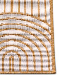 Kusový koberec Pangli 105849 Ochre – na ven i na doma 80x150 cm