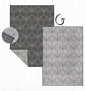 Kusový koberec Pangli 105852 Black – na ven i na doma 80x150 cm