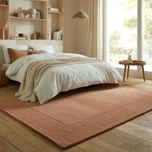 Kusový ručně tkaný koberec Tuscany Textured Wool Border Orange 160x230 cm