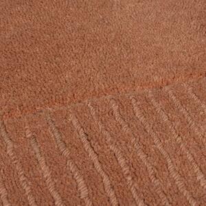 Kusový ručně tkaný koberec Tuscany Textured Wool Border Orange 160x230 cm