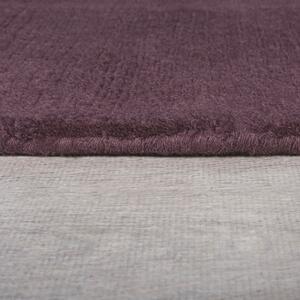 Kusový ručně tkaný koberec Tuscany Textured Wool Border Purple 120x170 cm