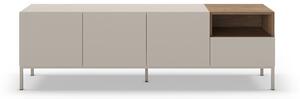Krémový TV stolek 180x55 cm Cailin – Marckeric