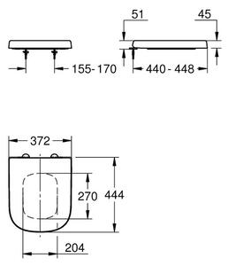 GROHE Euro Ceramic - WC sedátko s poklopem, SoftClose, alpská bílá 39330002