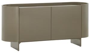 WOOOD Zelená lakovaná komoda Liora 160 x 45 cm