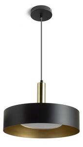 Svítidlo GIULIA 40 závěsná černá/zlatohnědá mosaz 230V E27 40W - RED - DESIGN RENDL