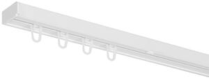Dekodum Stropní kolejnice z PVC jednořadá bílá Délka: 120 cm, Typ přichycení: háčky