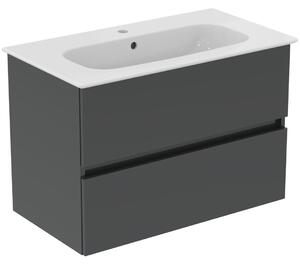 Ideal Standard i.life - Umyvadlo se skříňkou 800 mm, tmavě šedá