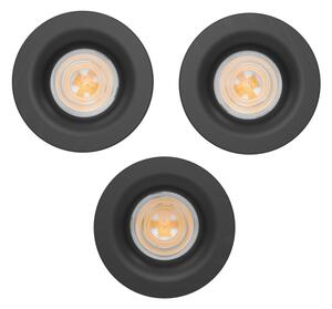 Eglo 902274-SADA 3xLED Kou. pod. sví. SALABATE LED/4,9W/230V pr.8,8cm IP65 černá