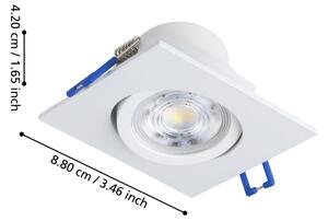 Eglo 902283-SADA 3xLED Stm. podh. svítidlo SALICETO LED/4,8W/230V 8,8x8,8cm bílá