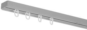 Dekodum Stropní kolejnice z PVC jednořadá šedá Délka: 130 cm, Typ přichycení: háčky