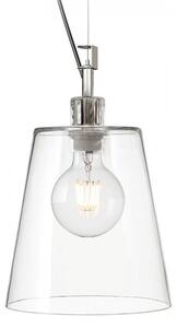 BABU NEW 22 závěsná čiré sklo/chrom 230V E27 53W - RED - DESIGN RENDL