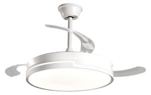 Aigostar - LED Stmívatelný stropní ventilátor LED/36W/230V 2700-6500K + DO bílá