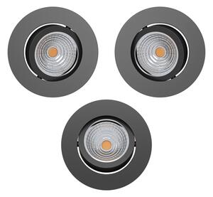 Eglo 902281-SADA 3xLED Stm. podh. svítidlo SALICETO LED/6,4W/230V pr.8,8cm černá