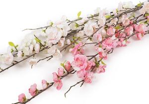 Umělá větvička sakura dlouhá - 2 růžová nejsv