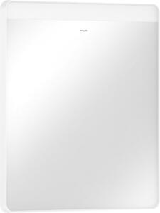 Hansgrohe Xarita Lite Q - Zrcadlo s horizontálním LED osvětlením 700x600 mm s nástěnným vypínačem, bílá matná 54957700