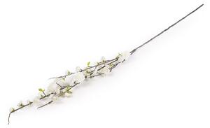Umělá větvička sakura dlouhá - 1 bílá