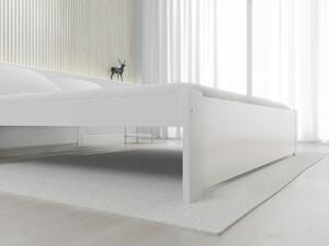 Postel IKAROS 160 x 200 cm, bílá bez roštu s matrací Coco Maxi 19 cm