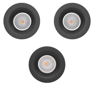Eglo 902278-SADA 3xLED Stm. podh. svítidlo SALICETO LED/4,8W/230V pr.8,8cm černá
