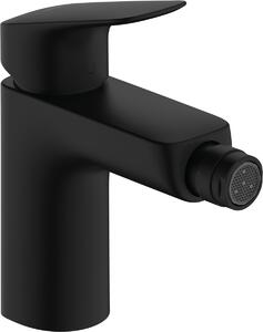 Hansgrohe Logis - Bidetová baterie 100 s odtokovou soupravou s táhlem, černá matná 71200670