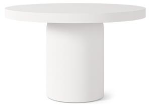 Somcasa Bílý cementový zahraní stůl Thelma ø 90 cm