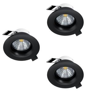 Eglo 902278-SADA 3xLED Stm. podh. svítidlo SALICETO LED/4,8W/230V pr.8,8cm černá