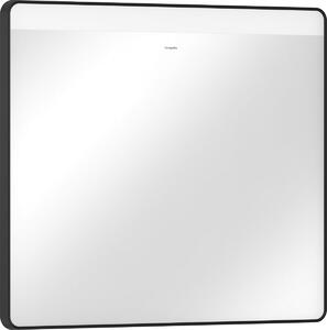 Hansgrohe Xarita Lite Q - Zrcadlo s horizontálním LED osvětlením 700x800 mm s nástěnným vypínačem, černá matná 54958670