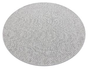 Kusový koberec Timo 6272 Light grey kruh – na ven i na doma Kruh Ø 120 cm