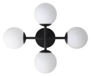 Eglo 902094 - LED Koup. přisazený lustr CASTROVIDO 4xG9/4,2W/230V IP44 černá