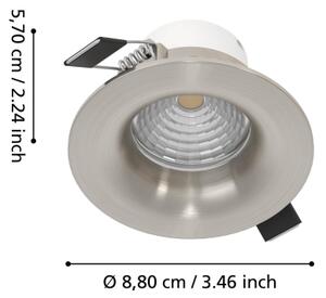 Eglo 902331-SADA 3xLED Stm. podh. svítidlo SALICETO LED/6,4W/230V pr.8,8cm chrom