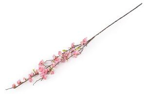 Umělá větvička sakura dlouhá - 3 růžová sv