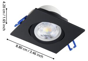 Eglo 902285-SADA 3xLED St. podh. svítidlo SALICETO LED/6,4W/230V 8,8x8,8cm černá