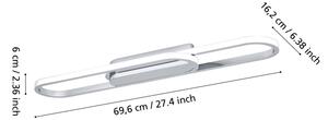 Eglo 902161 - LED Stropní svítidlo CONIVARENA LED/20W/230V 2700/4000/6500K chrom