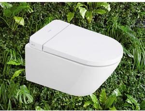 Duravit SensoWash D-Neo Compact - Bidetové sedátko s keramikou 376x573 mm, biela 654000012004300