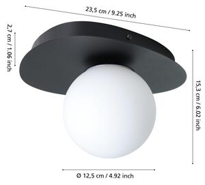 Eglo 902091 - LED Koup. nástěnné svítidlo CASTROVIDO 1xG9/4,2W/230V IP44 černá