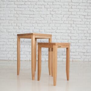 Lafurni Odkládací stolek Thomson I Vyberte velikost: 24 x 24, výška 40 cm, Vyberte odstín dřeva: Ořech americký