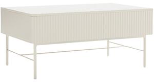 Somcasa Bílý lakovaný konferenční stolek Oslo 100 x 60 cm s úložným prostorem