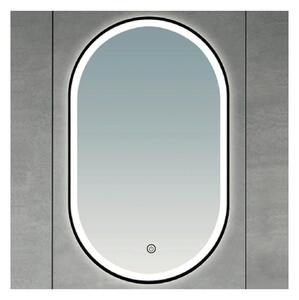 Brilagi-LED Koup. zrcadlo CANZO LED/25W/230V 50x80 cm černá IP44 CRI 90 stm.+CCT