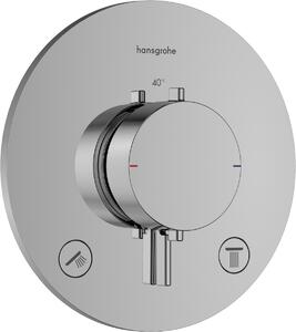 Hansgrohe Ecostat Comfort S - Termostat pod omítku pro 2 spotřebiče, chrom 33715000