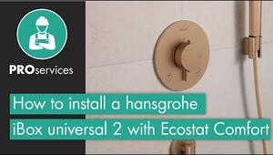 Hansgrohe Ecostat Comfort S - Termostat pod omítku pro 2 spotřebiče, černá matná 33715670