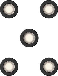 Philips - SADA 5x Podhledové svítidlo PERIDOT 1xGU10/7W/230V černá