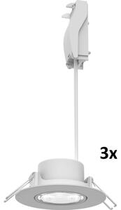 Philips - SADA 3x LED Stmív. podhledové svítidlo CILANTRO LED/5W/230V 2700K bílá