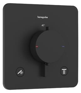 Hansgrohe Ecostat Comfort Q - Termostat pod omítku pro 2 spotřebiče, černá matná 33713670
